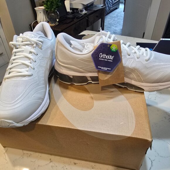 Asics Gel-Quantum 360 VII KNIT Sportstyle Running Shoe Trainer WHITE MENS 11 NEW - Picture 4 of 15